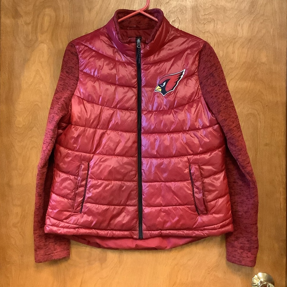 Arizona Cardinals Official NFL Team Apparel Women’s Nylon Puffer Jacket Size XL